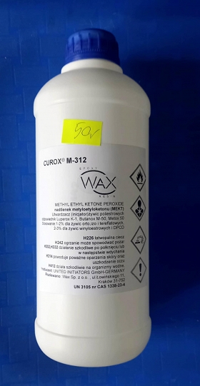 CUROX M-312 (inicjator , utwardzacz do nienasyconych  żywic polietrowych) *1L*